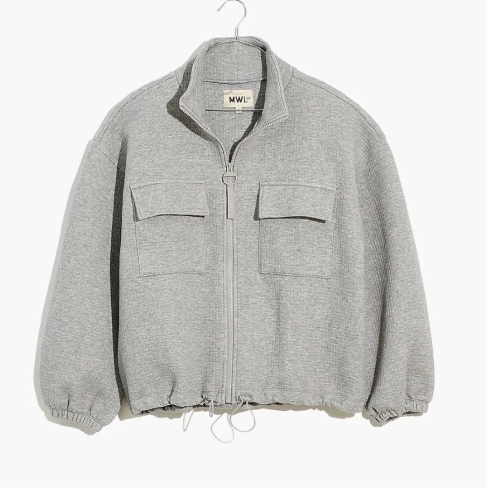 Madewell Quilted Jacquard Zip Jacket - Medium